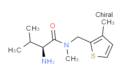 CAS No. 1307223-86-4, (S)-2-Amino-N,3-dimethyl-N-((3-methylthiophen-2-yl)methyl)butanamide