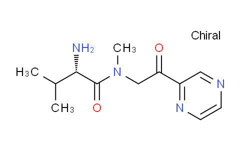 CAS No. 1354018-54-4, (S)-2-Amino-N,3-dimethyl-N-(2-oxo-2-(pyrazin-2-yl)ethyl)butanamide