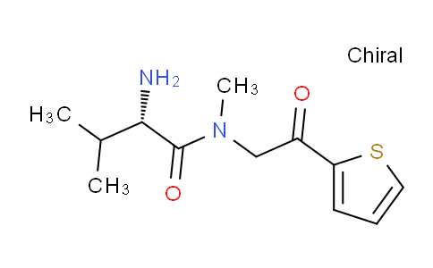 CAS No. 1354004-19-5, (S)-2-Amino-N,3-dimethyl-N-(2-oxo-2-(thiophen-2-yl)ethyl)butanamide