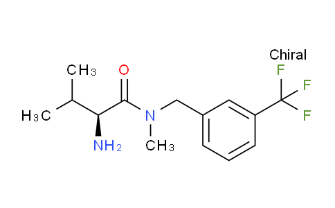 CAS No. 1354001-52-7, (S)-2-Amino-N,3-dimethyl-N-(3-(trifluoromethyl)benzyl)butanamide