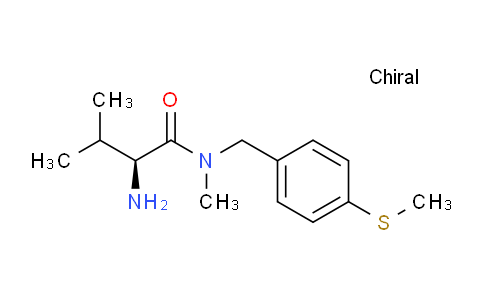 CAS No. 1307498-20-9, (S)-2-Amino-N,3-dimethyl-N-(4-(methylthio)benzyl)butanamide