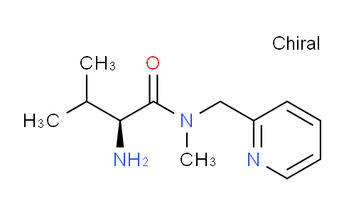 CAS No. 1308468-13-4, (S)-2-Amino-N,3-dimethyl-N-(pyridin-2-ylmethyl)butanamide