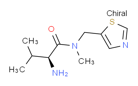 CAS No. 1354008-16-4, (S)-2-Amino-N,3-dimethyl-N-(thiazol-5-ylmethyl)butanamide