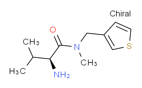 CAS No. 1292010-03-7, (S)-2-Amino-N,3-dimethyl-N-(thiophen-3-ylmethyl)butanamide