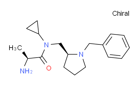 CAS No. 1401668-68-5, (S)-2-Amino-N-(((S)-1-benzylpyrrolidin-2-yl)methyl)-N-cyclopropylpropanamide