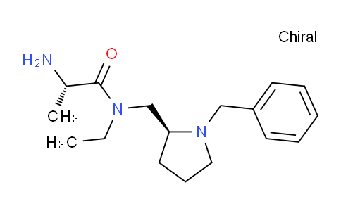 CAS No. 1401664-75-2, (S)-2-Amino-N-(((S)-1-benzylpyrrolidin-2-yl)methyl)-N-ethylpropanamide