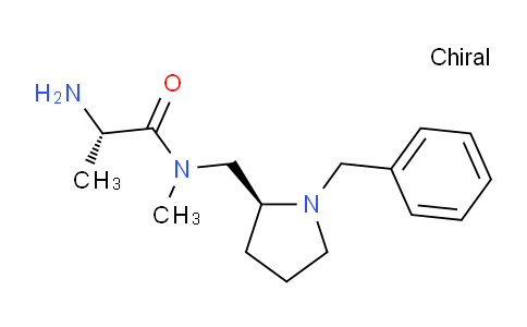 CAS No. 1401664-71-8, (S)-2-Amino-N-(((S)-1-benzylpyrrolidin-2-yl)methyl)-N-methylpropanamide