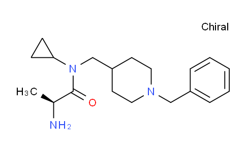 CAS No. 1353997-37-1, (S)-2-Amino-N-((1-benzylpiperidin-4-yl)methyl)-N-cyclopropylpropanamide