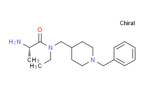CAS No. 1353997-20-2, (S)-2-Amino-N-((1-benzylpiperidin-4-yl)methyl)-N-ethylpropanamide