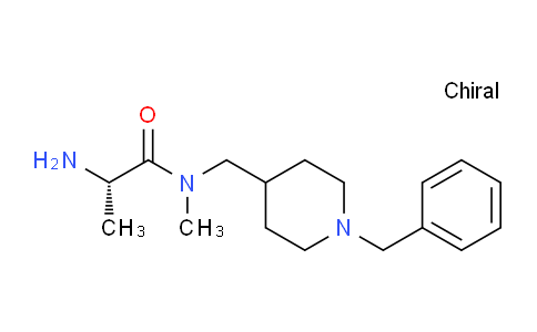 CAS No. 1354000-09-1, (S)-2-Amino-N-((1-benzylpiperidin-4-yl)methyl)-N-methylpropanamide