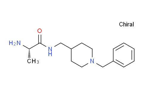 CAS No. 1353995-50-2, (S)-2-Amino-N-((1-benzylpiperidin-4-yl)methyl)propanamide