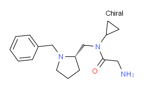 CAS No. 1353996-76-5, (S)-2-Amino-N-((1-benzylpyrrolidin-2-yl)methyl)-N-cyclopropylacetamide