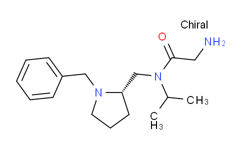 CAS No. 1354017-98-3, (S)-2-Amino-N-((1-benzylpyrrolidin-2-yl)methyl)-N-isopropylacetamide