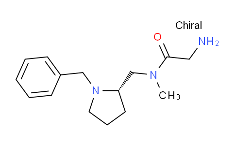CAS No. 1353999-99-1, (S)-2-Amino-N-((1-benzylpyrrolidin-2-yl)methyl)-N-methylacetamide