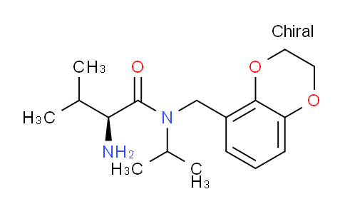 CAS No. 1354018-39-5, (S)-2-Amino-N-((2,3-dihydrobenzo[b][1,4]dioxin-5-yl)methyl)-N-isopropyl-3-methylbutanamide