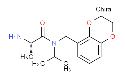 CAS No. 1353994-02-1, (S)-2-Amino-N-((2,3-dihydrobenzo[b][1,4]dioxin-5-yl)methyl)-N-isopropylpropanamide
