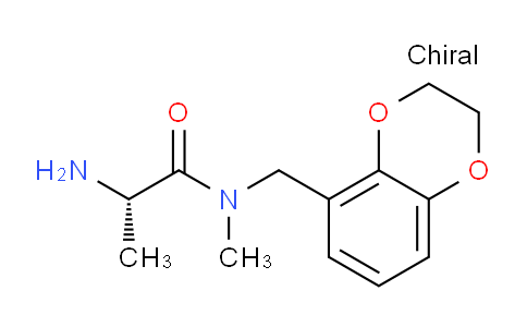 CAS No. 1353995-85-3, (S)-2-Amino-N-((2,3-dihydrobenzo[b][1,4]dioxin-5-yl)methyl)-N-methylpropanamide