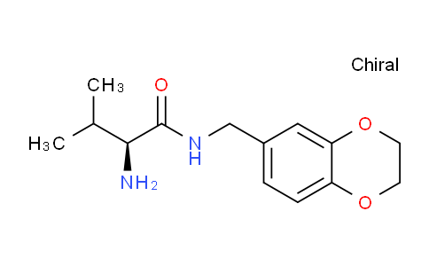 CAS No. 1305732-83-5, (S)-2-Amino-N-((2,3-dihydrobenzo[b][1,4]dioxin-6-yl)methyl)-3-methylbutanamide