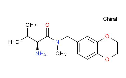 CAS No. 1307653-69-5, (S)-2-Amino-N-((2,3-dihydrobenzo[b][1,4]dioxin-6-yl)methyl)-N,3-dimethylbutanamide