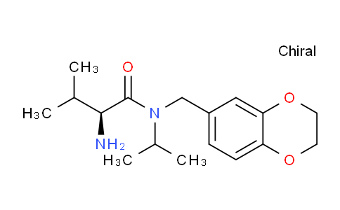 CAS No. 1354017-27-8, (S)-2-Amino-N-((2,3-dihydrobenzo[b][1,4]dioxin-6-yl)methyl)-N-isopropyl-3-methylbutanamide