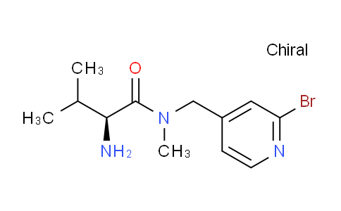 CAS No. 1354019-15-0, (S)-2-Amino-N-((2-bromopyridin-4-yl)methyl)-N,3-dimethylbutanamide