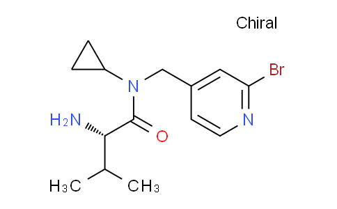 CAS No. 1353996-40-3, (S)-2-Amino-N-((2-bromopyridin-4-yl)methyl)-N-cyclopropyl-3-methylbutanamide