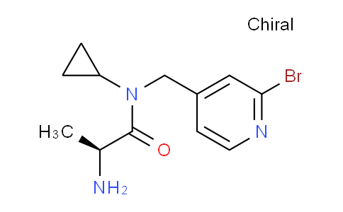 CAS No. 1353995-44-4, (S)-2-Amino-N-((2-bromopyridin-4-yl)methyl)-N-cyclopropylpropanamide