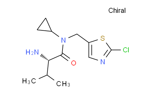 CAS No. 1354020-55-5, (S)-2-Amino-N-((2-chlorothiazol-5-yl)methyl)-N-cyclopropyl-3-methylbutanamide