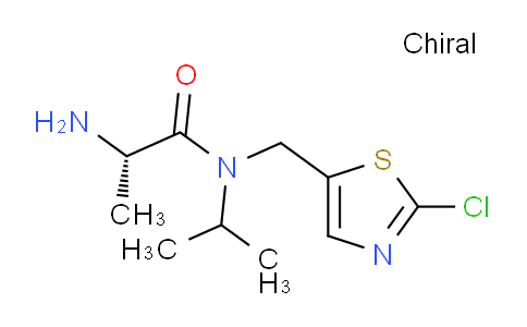 CAS No. 1353993-18-6, (S)-2-Amino-N-((2-chlorothiazol-5-yl)methyl)-N-isopropylpropanamide