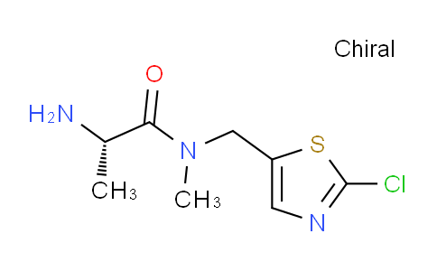 CAS No. 1354007-76-3, (S)-2-Amino-N-((2-chlorothiazol-5-yl)methyl)-N-methylpropanamide