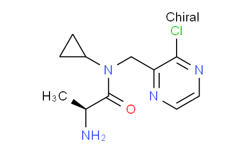 CAS No. 1353993-25-5, (S)-2-Amino-N-((3-chloropyrazin-2-yl)methyl)-N-cyclopropylpropanamide