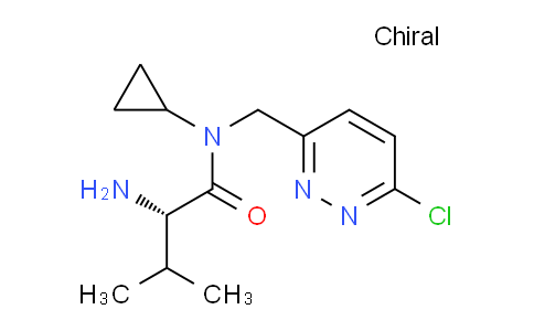 CAS No. 1354001-32-3, (S)-2-Amino-N-((6-chloropyridazin-3-yl)methyl)-N-cyclopropyl-3-methylbutanamide