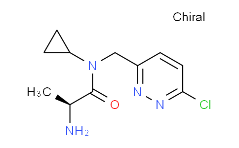 CAS No. 1354009-69-0, (S)-2-Amino-N-((6-chloropyridazin-3-yl)methyl)-N-cyclopropylpropanamide