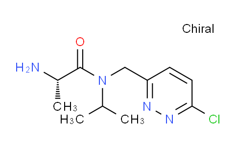 CAS No. 1353995-74-0, (S)-2-Amino-N-((6-chloropyridazin-3-yl)methyl)-N-isopropylpropanamide