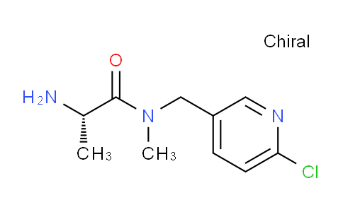 CAS No. 1354008-19-7, (S)-2-Amino-N-((6-chloropyridin-3-yl)methyl)-N-methylpropanamide