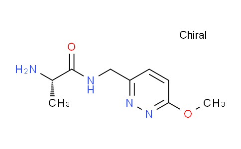 CAS No. 1353999-85-5, (S)-2-Amino-N-((6-methoxypyridazin-3-yl)methyl)propanamide