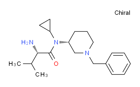 CAS No. 1401667-28-4, (S)-2-Amino-N-((R)-1-benzylpiperidin-3-yl)-N-cyclopropyl-3-methylbutanamide