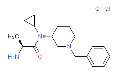 CAS No. 1401667-69-3, (S)-2-Amino-N-((R)-1-benzylpiperidin-3-yl)-N-cyclopropylpropanamide