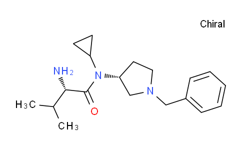 CAS No. 1401668-95-8, (S)-2-Amino-N-((R)-1-benzylpyrrolidin-3-yl)-N-cyclopropyl-3-methylbutanamide