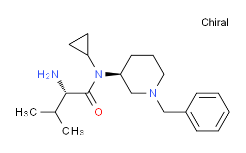 CAS No. 1401666-42-9, (S)-2-Amino-N-((S)-1-benzylpiperidin-3-yl)-N-cyclopropyl-3-methylbutanamide