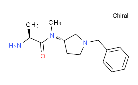 CAS No. 1401666-25-8, (S)-2-Amino-N-((S)-1-benzylpyrrolidin-3-yl)-N-methylpropanamide
