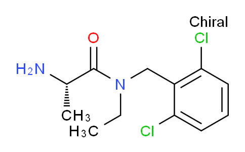 CAS No. 1353993-37-9, (S)-2-Amino-N-(2,6-dichlorobenzyl)-N-ethylpropanamide
