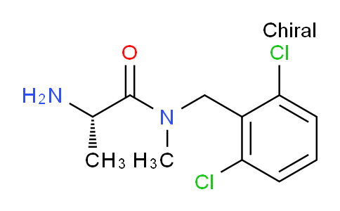 CAS No. 1354011-30-5, (S)-2-Amino-N-(2,6-dichlorobenzyl)-N-methylpropanamide