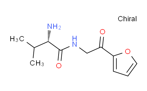 CAS No. 1354017-59-6, (S)-2-Amino-N-(2-(furan-2-yl)-2-oxoethyl)-3-methylbutanamide