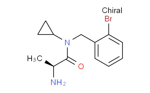 CAS No. 1304396-91-5, (S)-2-Amino-N-(2-bromobenzyl)-N-cyclopropylpropanamide