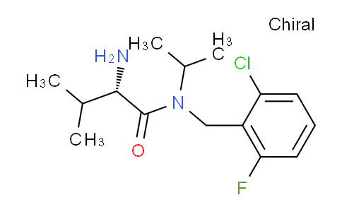 CAS No. 1354015-75-0, (S)-2-Amino-N-(2-chloro-6-fluorobenzyl)-N-isopropyl-3-methylbutanamide