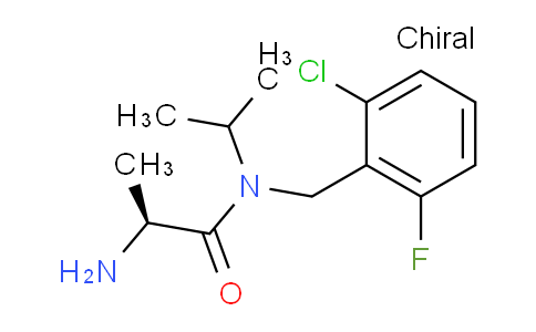CAS No. 1354018-98-6, (S)-2-Amino-N-(2-chloro-6-fluorobenzyl)-N-isopropylpropanamide