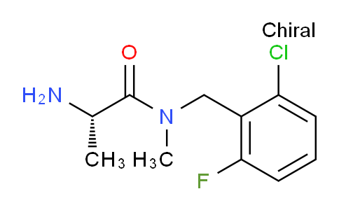 CAS No. 1306164-32-8, (S)-2-Amino-N-(2-chloro-6-fluorobenzyl)-N-methylpropanamide