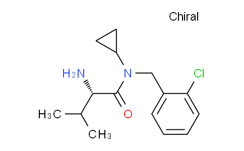 CAS No. 1354003-95-4, (S)-2-Amino-N-(2-chlorobenzyl)-N-cyclopropyl-3-methylbutanamide