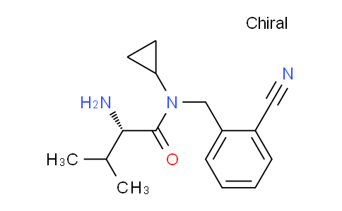 CAS No. 1354015-90-9, (S)-2-Amino-N-(2-cyanobenzyl)-N-cyclopropyl-3-methylbutanamide